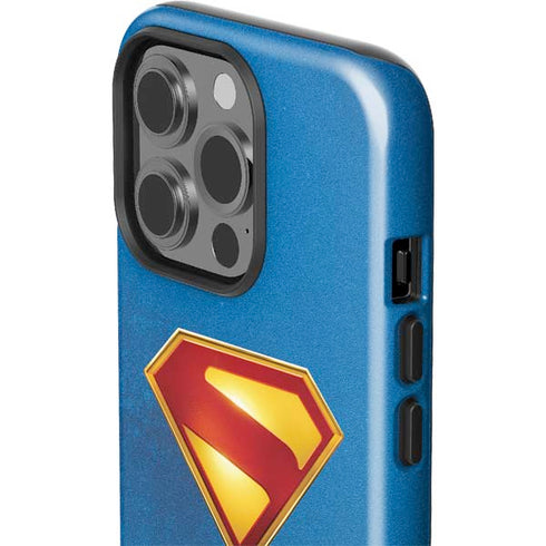 Superman 2025 Classic Superman Shield Emblem iPhone 15 Pro Impact Case